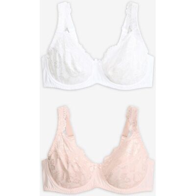 bonprix Bügel-BH mit zarter Spitze (2er Pack)rosa 80Damen bonprix Bügel-BH mit zarter Spitze (2er Pack)rosa 80Damen