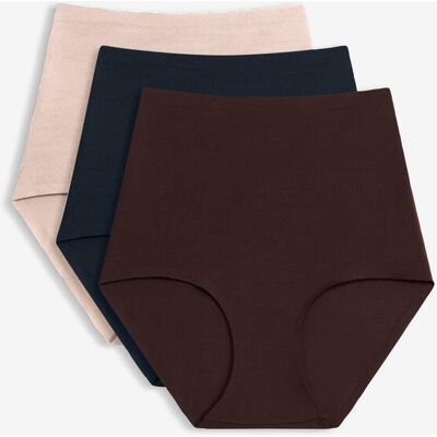 bonprix Nahtlose Medium Shape Panty (3er Pack)braun 46Damen bonprix Nahtlose Medium Shape Panty (3er Pack)braun 46Damen