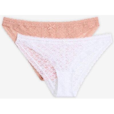 bonprix Minislip mit weicher Spitze (2er Pack)rosa 36Damen bonprix Minislip mit weicher Spitze (2er Pack)rosa 36Damen