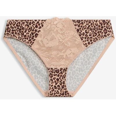 bonprix Slip mit Leopardenmusterbeige 52Damen bonprix Slip mit Leopardenmusterbeige 52Damen