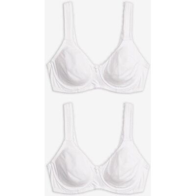 bonprix Minimizer T-Shirt-BH mit Bügel mit Bio-Baumwolle (2er Pack)weiß 90Damen bonprix Minimizer T-Shirt-BH mit Bügel mit Bio-Baumwolle (2er Pack)weiß 90Damen