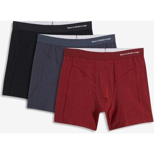 bonprix Boxershorts eng, mittellang mit Bio-Baumwolle (3er Pack)rot 8Herren bonprix Boxershorts eng, mittellang mit Bio-Baumwolle (3er Pack)rot 8Herren