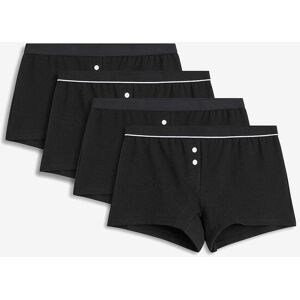 bonprix Damen Boxer mit Bio-Baumwolle (4er Pack)schwarz 56Damen bonprix Damen Boxer mit Bio-Baumwolle (4er Pack)schwarz 56Damen