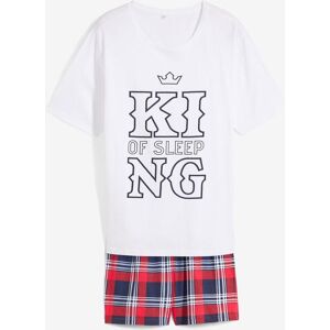 bonprix Shorty aus reiner Baumwolle mit kurzen Ärmelnweiß 44Herren bonprix Shorty aus reiner Baumwolle mit kurzen Ärmelnweiß 44Herren