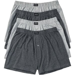 bonprix Lockere Jersey Boxershorts mit weicher Baumwolle (4er Pack)grau 5Herren bonprix Lockere Jersey Boxershorts mit weicher Baumwolle (4er Pack)grau 5Herren
