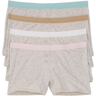 bonprix Damen Boxer mit weicher Baumwolle (4er Pack)weiß 40Damen bonprix Damen Boxer mit weicher Baumwolle (4er Pack)weiß 40Damen