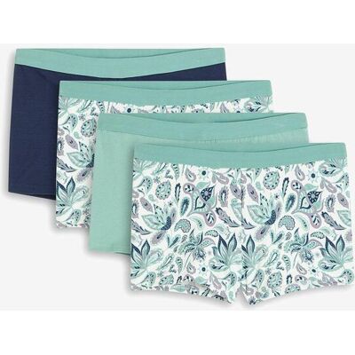 bonprix Damen Boxer mit Bio-Baumwolle (4er Pack)blau 36Damen bonprix Damen Boxer mit Bio-Baumwolle (4er Pack)blau 36Damen