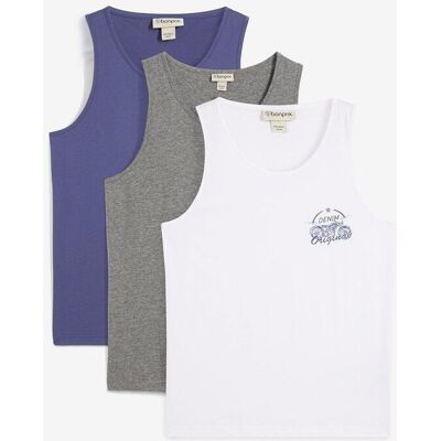 bonprix Tanktop (3er Pack)weiß 52Herren bonprix Tanktop (3er Pack)weiß 52Herren