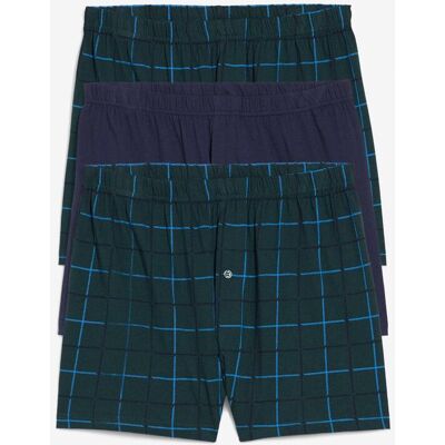 bonprix Lockere Jersey Boxershorts aus weicher Baumwolle (3er Pack)grün 12Herren bonprix Lockere Jersey Boxershorts aus weicher Baumwolle (3er Pack)grün 12Herren