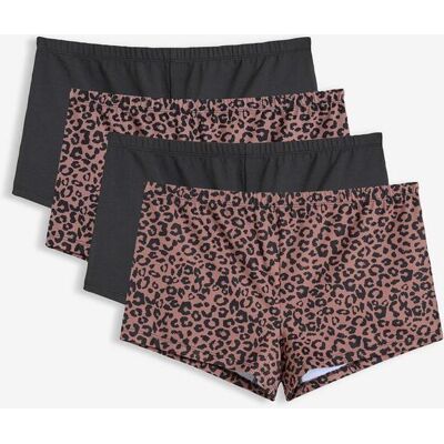 bonprix Damenboxer aus glatter Microfaser (4er Pack)schwarz 36Damen bonprix Damenboxer aus glatter Microfaser (4er Pack)schwarz 36Damen