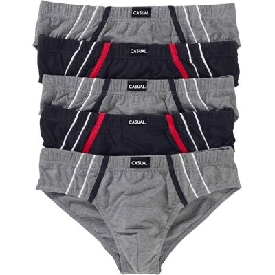 bonprix Maxislip mit Baumwolle (5er Pack)grau 12Herren bonprix Maxislip mit Baumwolle (5er Pack)grau 12Herren