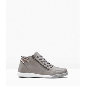 bonprix High-Top-Sneaker mit Reißverschlussgrau 41Damen bonprix High-Top-Sneaker mit Reißverschlussgrau 41Damen