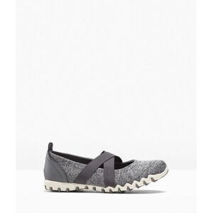 bonprix Mary-Janes mit elastischen Riemengrau 43Damen bonprix Mary-Janes mit elastischen Riemengrau 43Damen