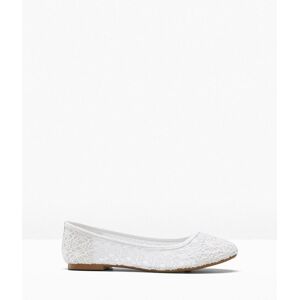 bonprix Ballerinas mit Spitzeweiß 36Damen bonprix Ballerinas mit Spitzeweiß 36Damen