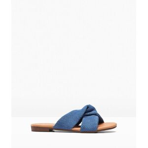 bonprix Pantoletten mit Knotenblau 42Damen bonprix Pantoletten mit Knotenblau 42Damen