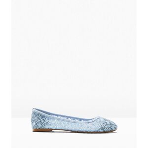 bonprix Ballerinas mit Spitzeblau 43Damen bonprix Ballerinas mit Spitzeblau 43Damen