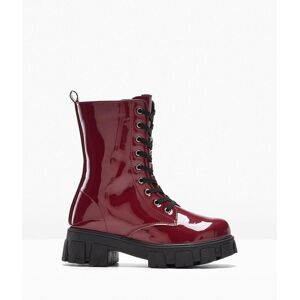bonprix Schnürboots in Lack-Optikrot 37Damen bonprix Schnürboots in Lack-Optikrot 37Damen