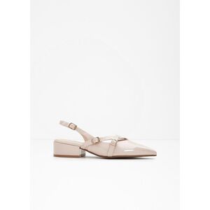 bonprix Slingpumps in Lack-Optikbeige 41Damen bonprix Slingpumps in Lack-Optikbeige 41Damen