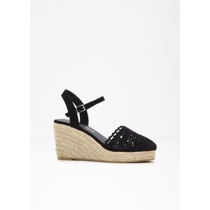 bonprix Keilpumps in Häkel-Optikschwarz 39Damen bonprix Keilpumps in Häkel-Optikschwarz 39Damen