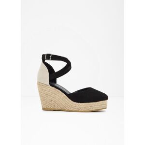 bonprix Keilpumps in Bast-Optikschwarz 38Damen bonprix Keilpumps in Bast-Optikschwarz 38Damen