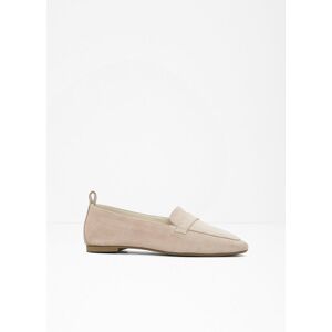bonprix Loafer aus Velourslederbeige 38Damen bonprix Loafer aus Velourslederbeige 38Damen