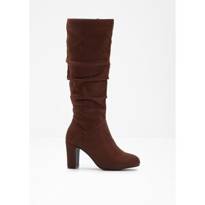 bonprix Stiefel mit Raffungbraun 42Damen bonprix Stiefel mit Raffungbraun 42Damen