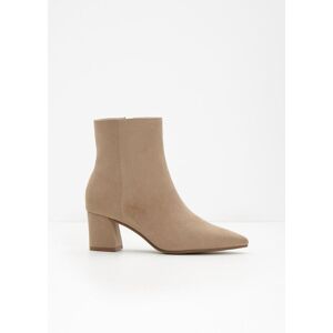bonprix Stiefeletten mit Blockabsatzbeige 38Damen bonprix Stiefeletten mit Blockabsatzbeige 38Damen