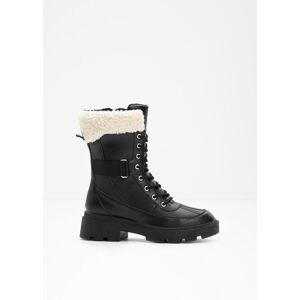 bonprix Gefütterte Schnürbootsschwarz 42Damen bonprix Gefütterte Schnürbootsschwarz 42Damen