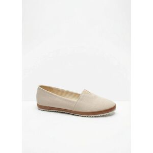 bonprix Slipper aus Baumwoll-Canvasbeige 42Damen bonprix Slipper aus Baumwoll-Canvasbeige 42Damen