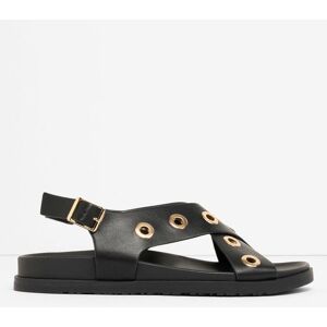 bonprix Sandalen mit Ösenschwarz 40Damen bonprix Sandalen mit Ösenschwarz 40Damen