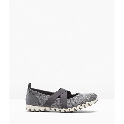 bonprix Mary-Janes mit elastischen Riemengrau 43Damen bonprix Mary-Janes mit elastischen Riemengrau 43Damen