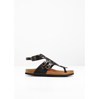 bonprix Bequeme Sandale aus Lederschwarz 36Damen bonprix Bequeme Sandale aus Lederschwarz 36Damen