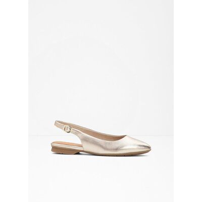 bonprix Jana Komfort-Sling-Ballerinas in bequemer Weitegold 37Damen bonprix Jana Komfort-Sling-Ballerinas in bequemer Weitegold 37Damen