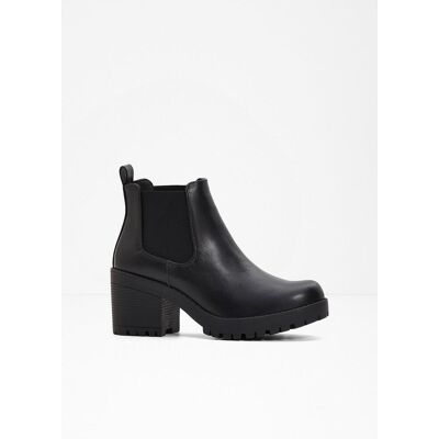 bonprix Chelsea-Boots mit Blockabsatzschwarz 39Damen bonprix Chelsea-Boots mit Blockabsatzschwarz 39Damen