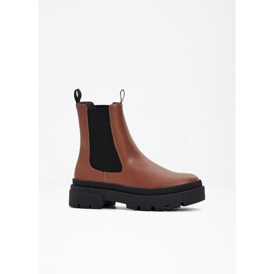bonprix Chelsea-Boots mit Profilsohlebraun 43Damen bonprix Chelsea-Boots mit Profilsohlebraun 43Damen