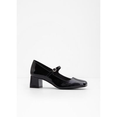bonprix Spangenpumps in Lack-Optikschwarz 37Damen bonprix Spangenpumps in Lack-Optikschwarz 37Damen