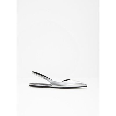 bonprix Spitze Sling-Ballerinassilber 40Damen bonprix Spitze Sling-Ballerinassilber 40Damen