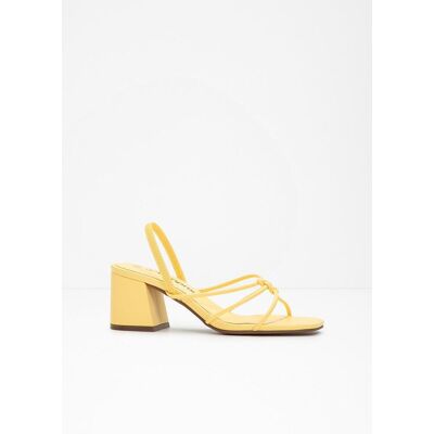 bonprix Riemchensandaletten mit Blockabsatzgelb 37Damen bonprix Riemchensandaletten mit Blockabsatzgelb 37Damen