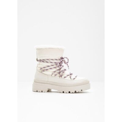 bonprix Gefütterte Schnürbootsweiß 38Damen bonprix Gefütterte Schnürbootsweiß 38Damen