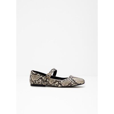 bonprix Mary-Janes im Animallookbeige 41Damen bonprix Mary-Janes im Animallookbeige 41Damen