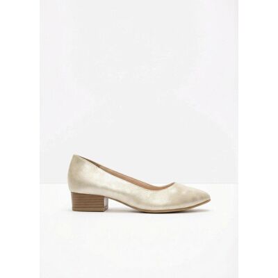 bonprix Pumps mit Blockabsatzbeige 37Damen bonprix Pumps mit Blockabsatzbeige 37Damen