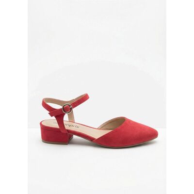 bonprix Slingpumps mit niedrigem Absatzrot 36Damen bonprix Slingpumps mit niedrigem Absatzrot 36Damen
