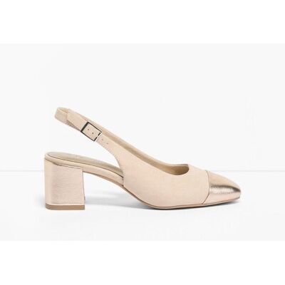 bonprix Marco Tozzi Slingpumps mit Blockabsatzbeige 36Damen bonprix Marco Tozzi Slingpumps mit Blockabsatzbeige 36Damen