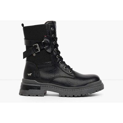 bonprix Mustang Schnürboots mit Schnallenschwarz 41Damen bonprix Mustang Schnürboots mit Schnallenschwarz 41Damen