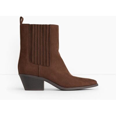 bonprix Cowboy-Boots mit Blockabsatzbraun 40Damen bonprix Cowboy-Boots mit Blockabsatzbraun 40Damen