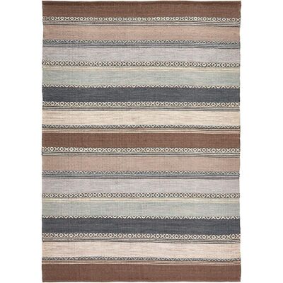bonprix Kelim-Teppich mit Streifen in sanften Naturtönenbraun 3 (70/140 cm)false bonprix Kelim-Teppich mit Streifen in sanften Naturtönenbraun 3 (70/140 cm)false