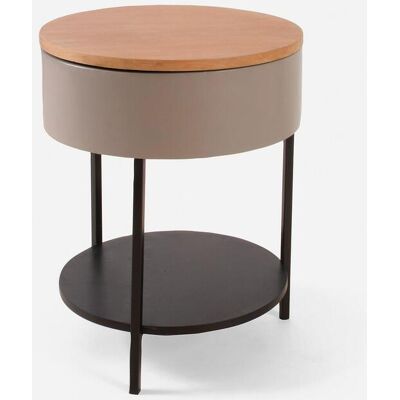 bonprix Beistelltisch mit drehbarer Tischplattebraun 0false bonprix Beistelltisch mit drehbarer Tischplattebraun 0false