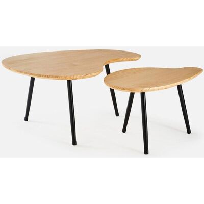 bonprix Beistelltisch (2-tlg. Set)schwarz 0false bonprix Beistelltisch (2-tlg. Set)schwarz 0false