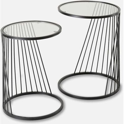 bonprix Beistelltisch (2-tlg. Set)schwarz 0false bonprix Beistelltisch (2-tlg. Set)schwarz 0false