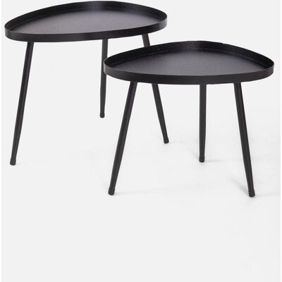 bonprix Beistelltische (2-tlg. Set)schwarz 0false bonprix Beistelltische (2-tlg. Set)schwarz 0false